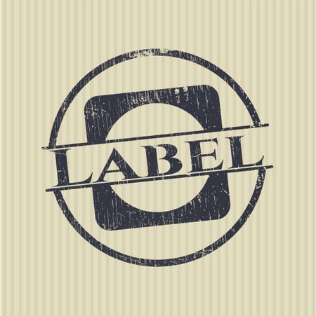 Label grunge stamp