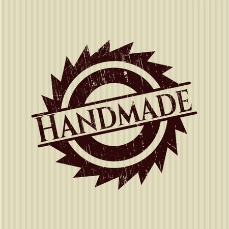 Handmade rubber grunge texture stamp