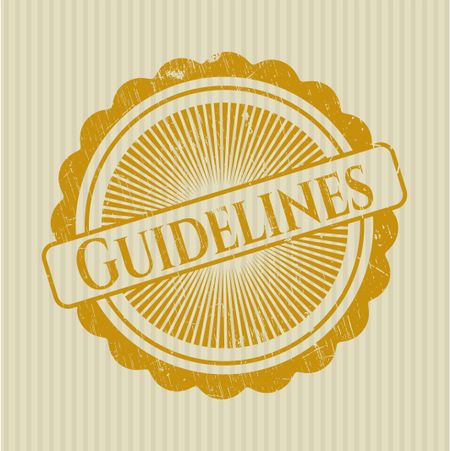 Guidelines rubber grunge texture seal