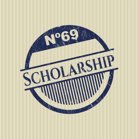 Scholarship grunge style stamp