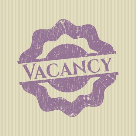 Vacancy rubber grunge seal