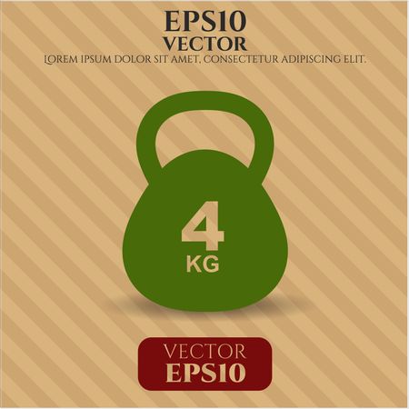 4Kg Kettlebell high quality icon