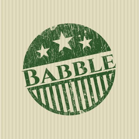 Babble grunge stamp