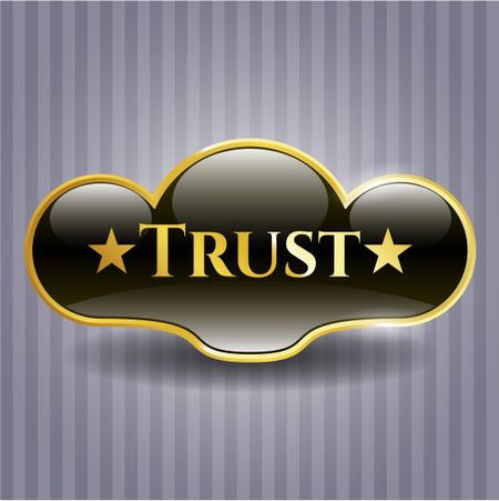 Trust golden emblem