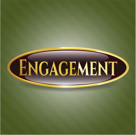 Engagement gold shiny emblem