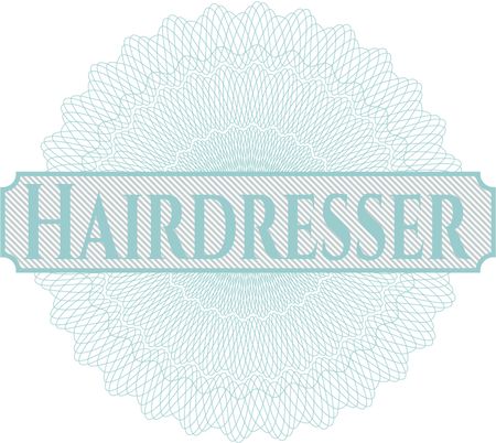 Hairdresser abstract rosette