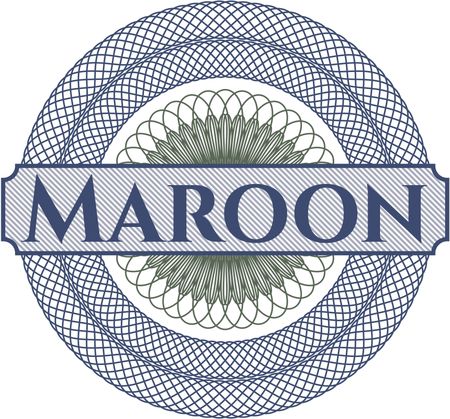 Maroon rosette
