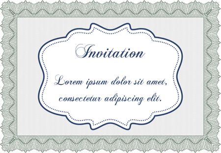 Retro invitation. With background. Retro design. Vector illustration.