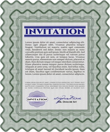 Formal invitation. Excellent design. With linear background. Customizable, Easy to edit and change colors.