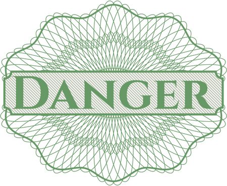 Danger money style rosette