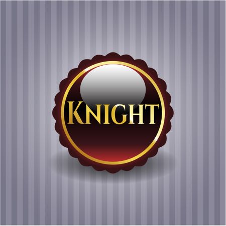 Knight golden emblem