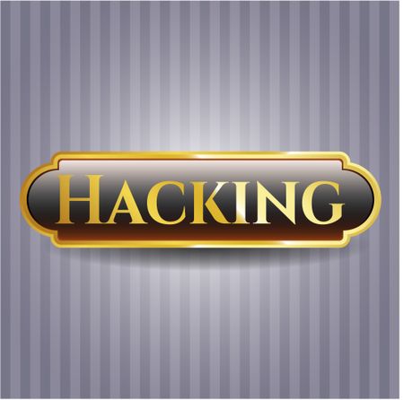 Hacking gold emblem