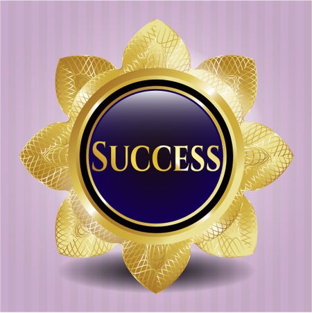 Success golden badge