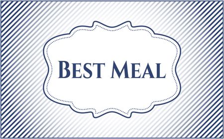 Best Meal poster