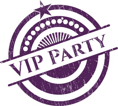 VIP Party rubber grunge seal