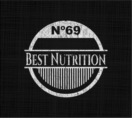 Best Nutrition written with chalkboard texture
