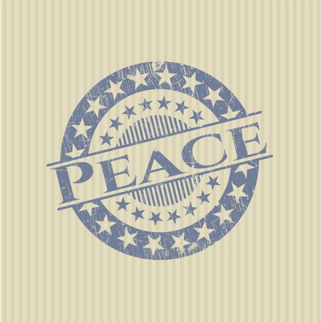 Peace rubber stamp