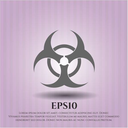 Biohazard vector symbol