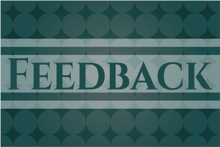 Feedback poster or card