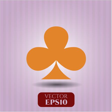 Poker clover vector symbol