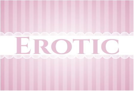 Erotic card or banner