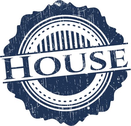 House rubber grunge texture stamp