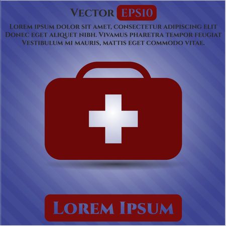 Medical briefcase high quality icon