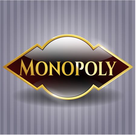 Monopoly gold shiny emblem