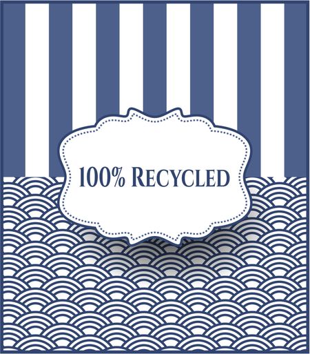 100% Recycled card, colorful, nice design