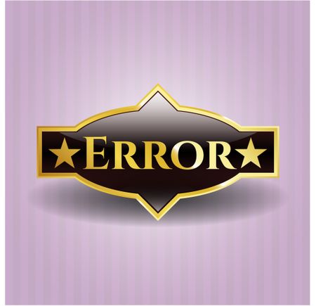 Error gold shiny emblem