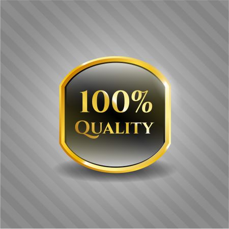 100% Quality gold badge or emblem