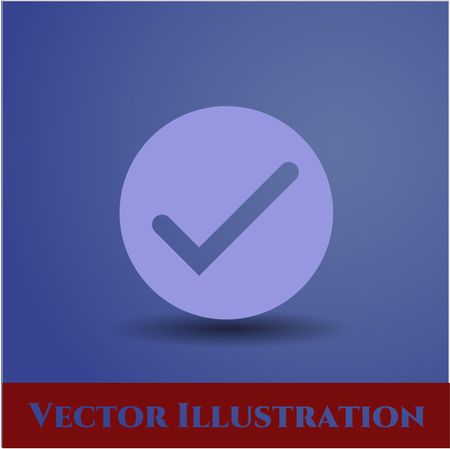 Tick vector icon or symbol