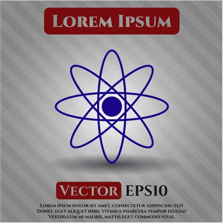 Atom icon vector illustration
