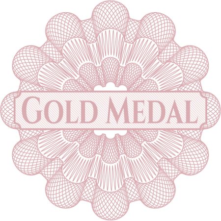 Gold Medal inside a money style rosette