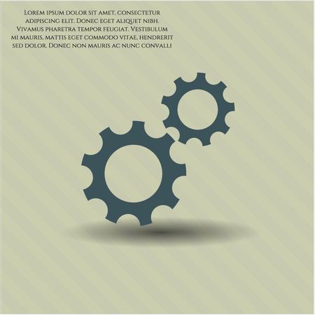 Gear (Team work) icon vector illustration