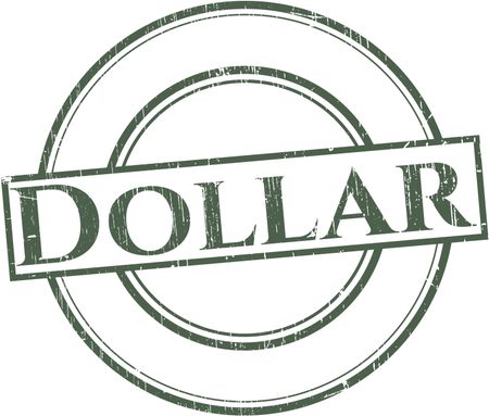 Dollar rubber grunge texture seal