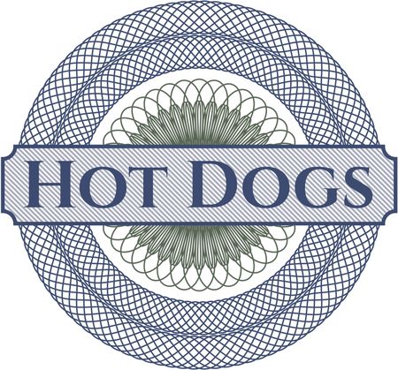 Hot Dogs money style rosette