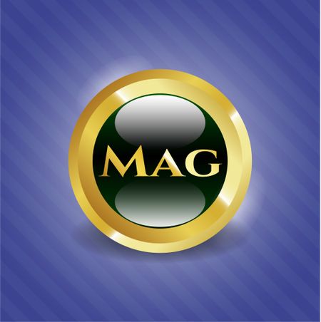 Mag golden emblem or badge