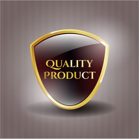 Quality Product gold emblem