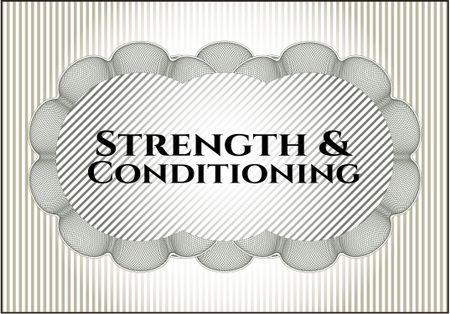 Strength and Conditioning banner or card