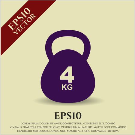 4Kg Kettlebell high quality icon