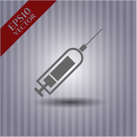 Syringe vector symbol