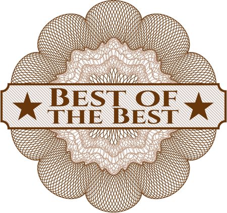 Best of the Best money style rosette