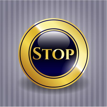 Stop golden badge