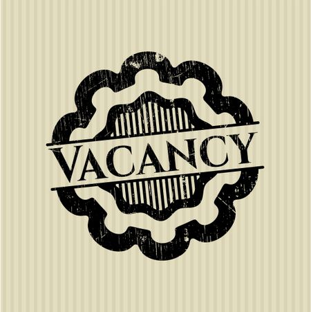 Vacancy rubber stamp