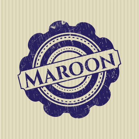 Maroon rubber seal