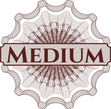 Medium rosette or money style emblem