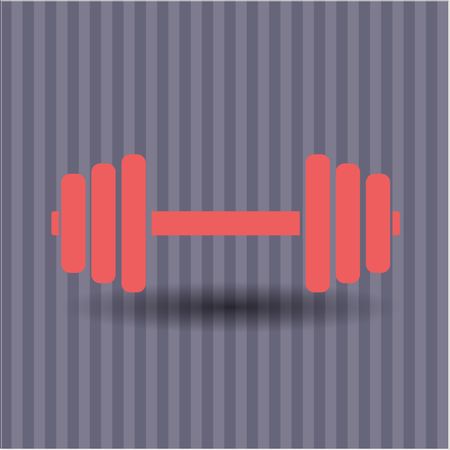 Dumbbell vector icon