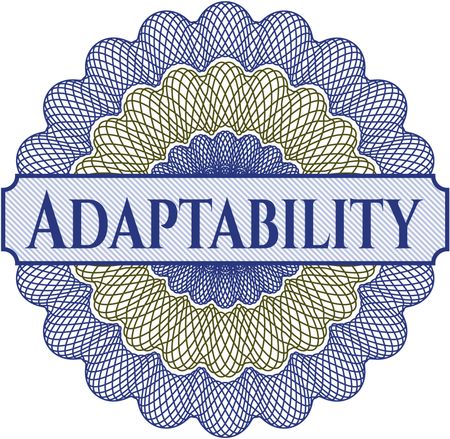 Adaptability written inside abstract linear rosette