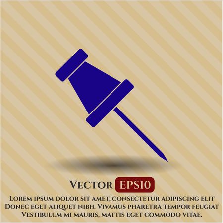 Paper Pin vector symbol